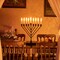 Vintiquewise Wall Mount 9-Branch Hanukkah Menorah, Mid-Century Elegant Illuminated Display, Decorative Judaica Accent and Meaningful Gift for Hanukkah Celebrations